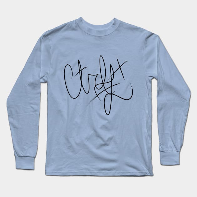 Ctrl+Z Long Sleeve T-Shirt by Lazy_Elza